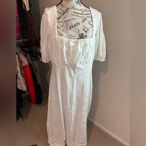 ASOS White Eyelet Maxi Dress